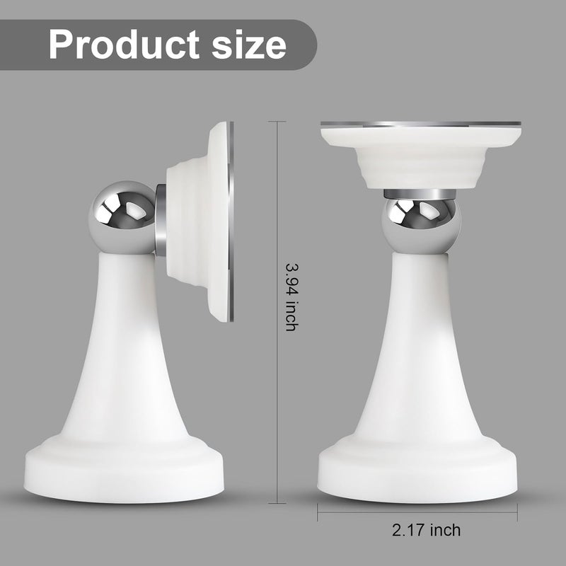 Lsaixl Magnetic Door Holder for RV, Magnetic RV Door Stopper, Strong Magnetic Baggage Door Catch Latch for RV, Camper, Travel Trailer, Motor Home, Boat Compartments, Cargo (White) - Image 2